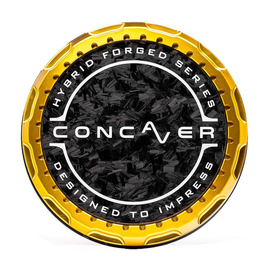 Coprimozzo Concaver - Carbonio Forgiato - Oro Anodizzato
