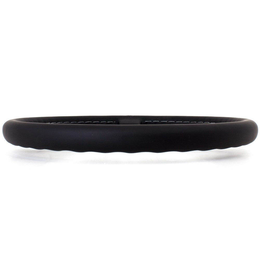 Volante Nardi Classic ND36, Pelle Nera, Razze Cromate, Cuciture Grigie, a Calice 40 mm