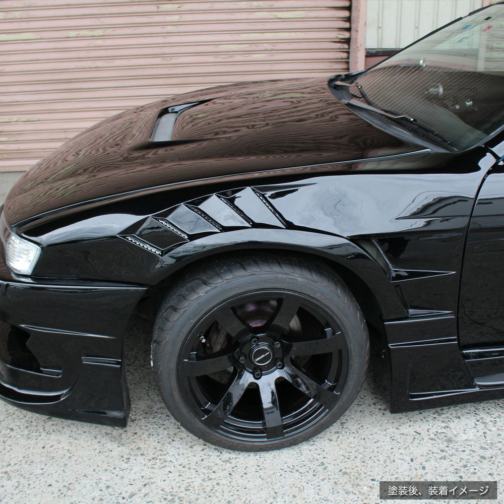 Parafanghi Anteriori Origin Labo +55mm "Shark" per Nissan 200SX S14A