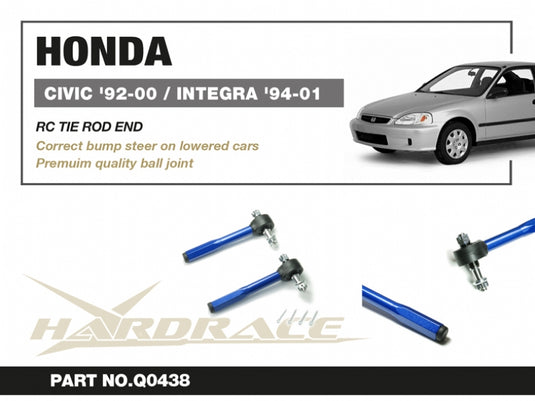 Testine Sterzo Hardrace con Correzione del Centro di Rollio per Honda Civic EK / EJ / EM1 (96-00)