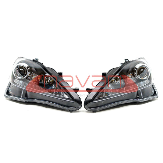 Fari Anteriori Navan LED per Lexus IS220d & IS250 (05-13) Frecce Sequenziali