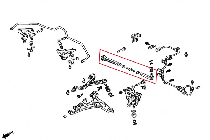 Carica immagine in Galleria Viewer, Bracci Posteriori Regolabili (Toe Kit) Hardrace per Honda NSX NA (91-05)
