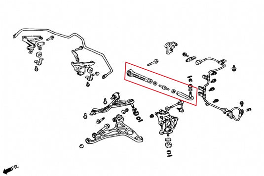 Bracci Posteriori Regolabili (Toe Kit) Hardrace per Honda NSX NA (91-05)