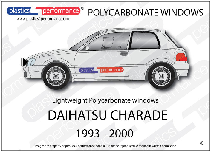 Carica immagine in Galleria Viewer, Vetri in Policarbonato per Daihatsu Charade GTTi
