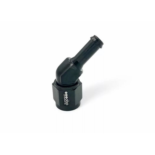 Dash 6 adattatore girevole concavo femmina a 45° per attacco OBP maschio da 10 mm, nero