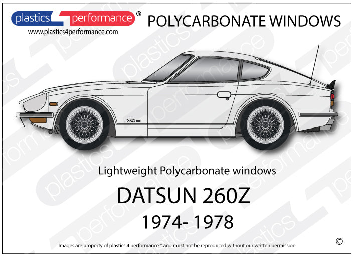 Carica immagine in Galleria Viewer, Vetri in Policarbonato per Datsun 260Z
