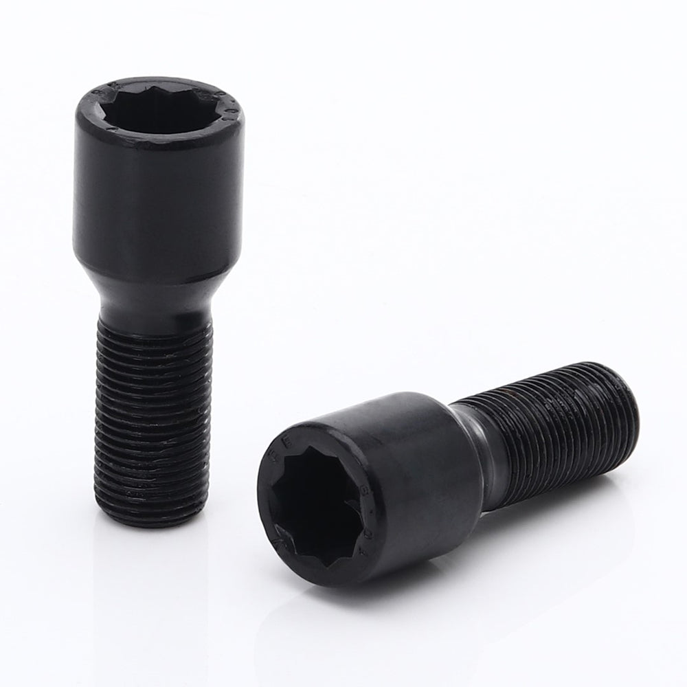 Bulloni Ruota Neri a Impronta Interna M12x1.5 (confezione da 20)