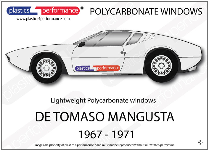 Vetri in Policarbonato per De Tomaso Mangusta