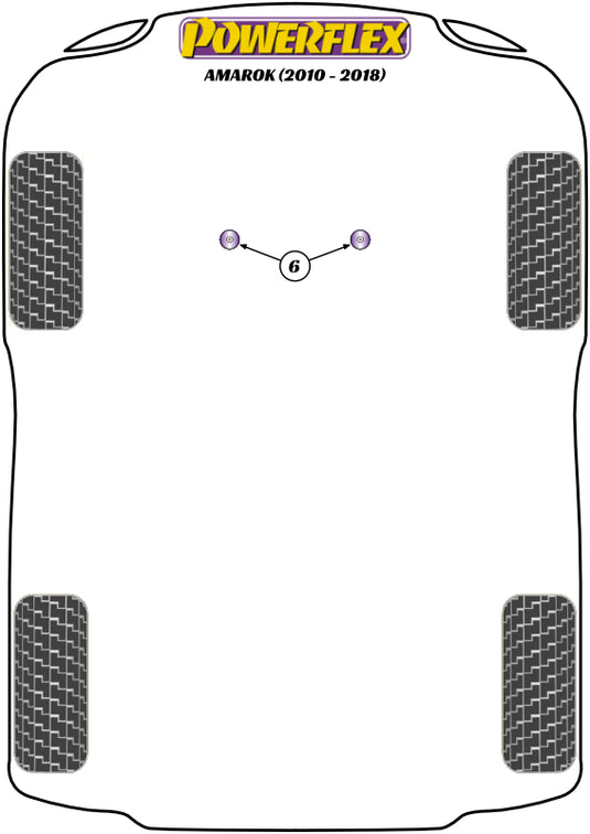 Schema silent block Powerflex per VW Amarok (10-18)