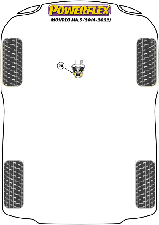 Schema silent block Powerflex per Ford Mondeo (14-22)