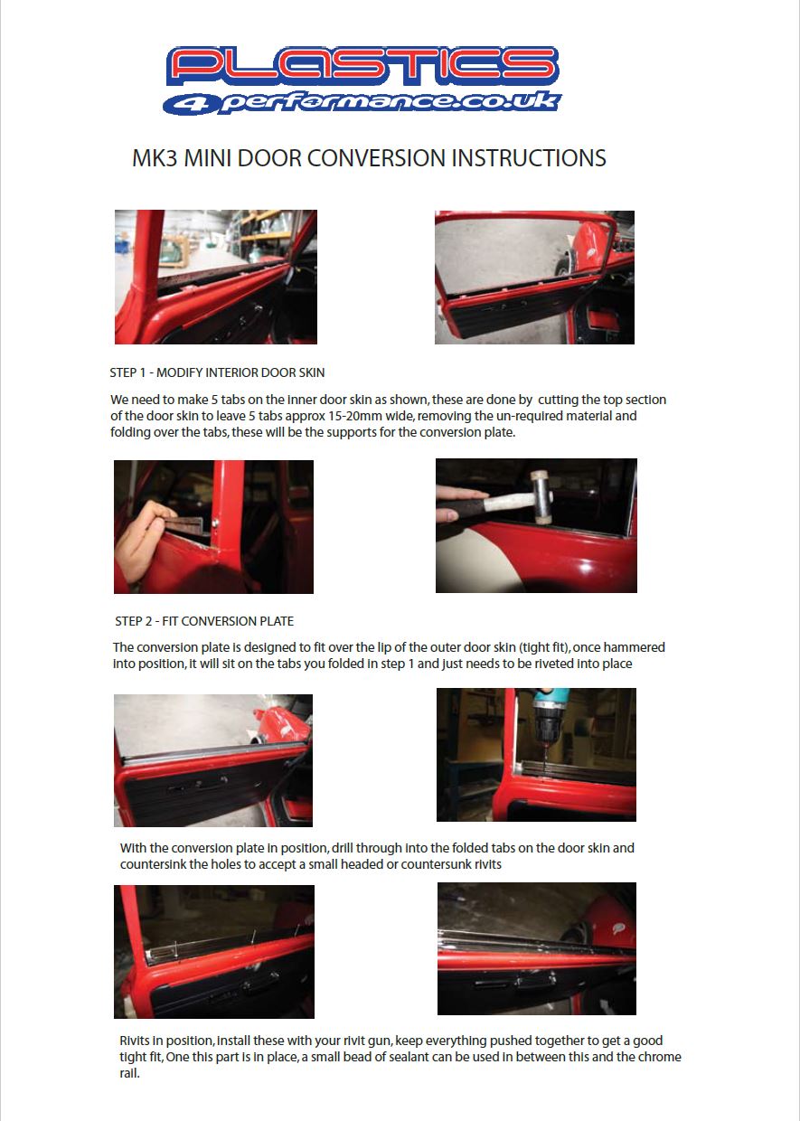 Vetri in Policarbonato per Conversione Mini Classic da MK3 a MK2