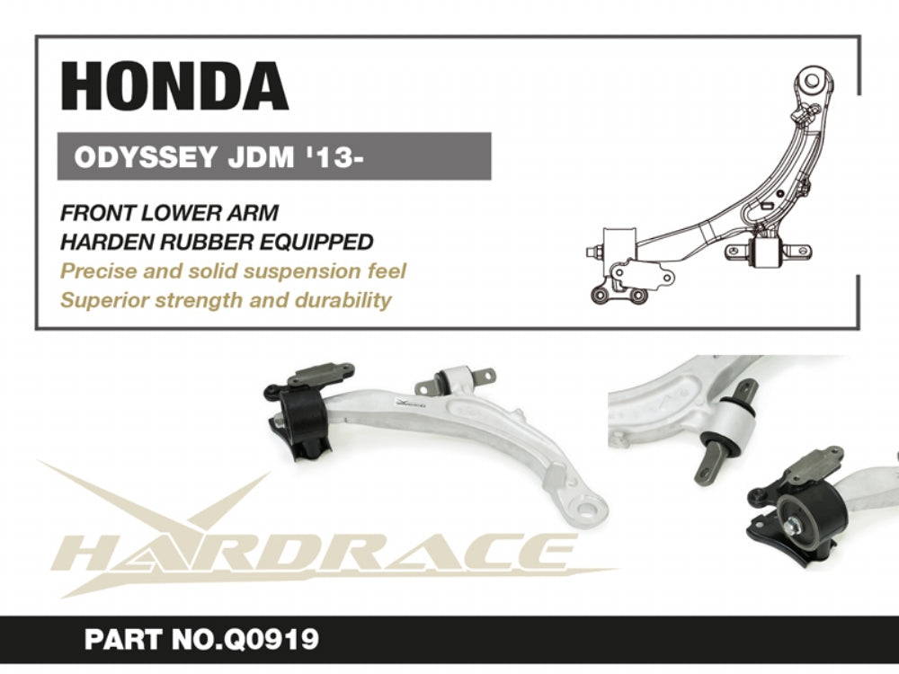 Bracci Oscillanti Inferiori Anteriori Hardrace per Honda Odyssey RC (2013+)