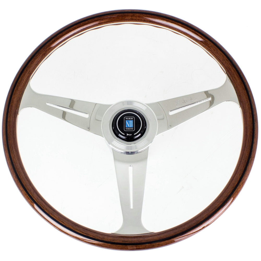 Volante Nardi Classic ND34, Legno, Razze Cromate, a Calice 40 mm