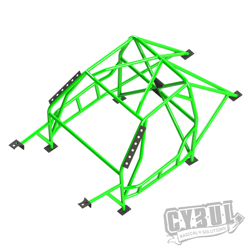 Carica immagine in Galleria Viewer, Roll Bar Multipunto da Saldare Cybul V5 Nascar per BMW E30 Coupé
