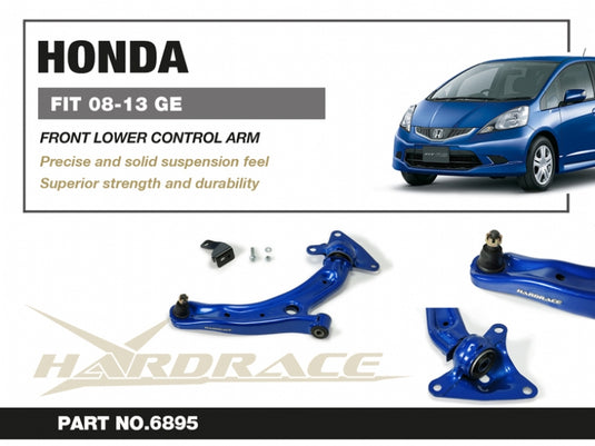 Bracci Oscillanti Inferiori Anteriori Hardrace per Honda Jazz (07-14)