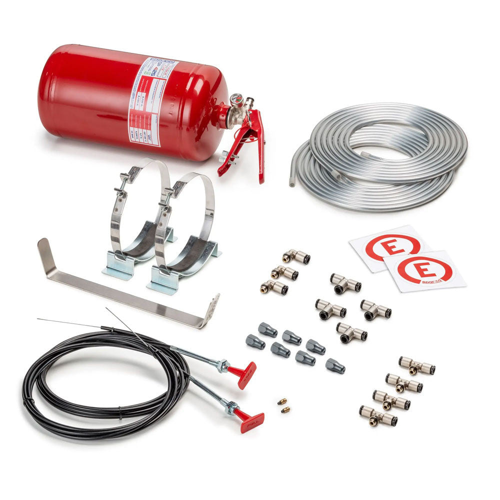 Estintore meccanico acciaio Sparco 4,25L FIA 2000