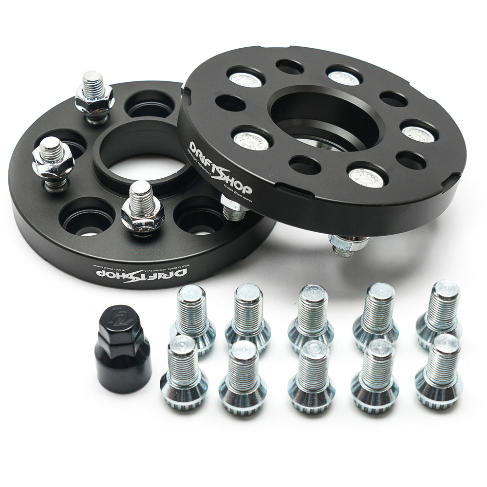 Distanziali 5x100 (57.1) - Doppia Bulloneria con Prigionieri - da 20 a 40 mm
