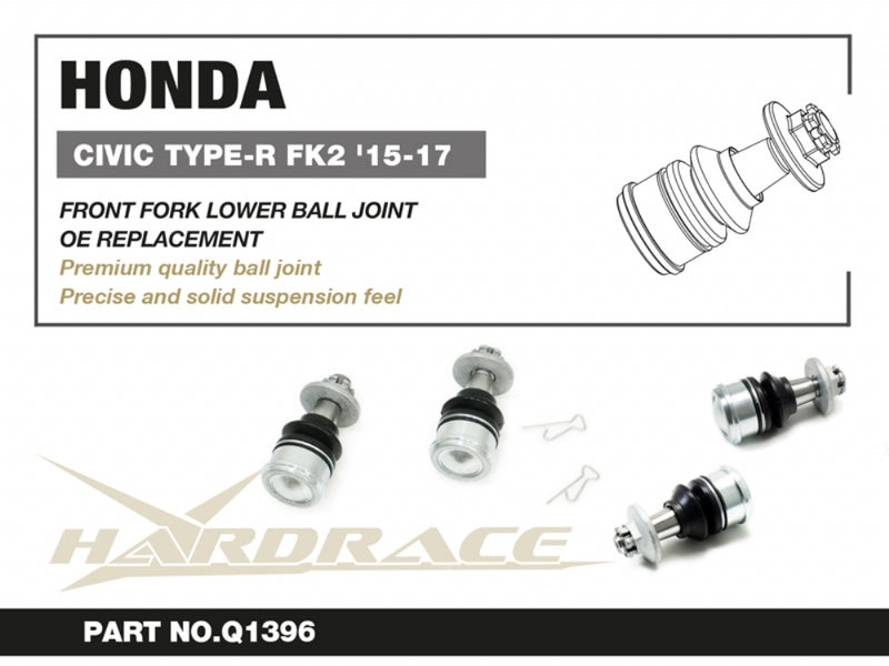 Carica immagine in Galleria Viewer, Snodi Sospensione Inferiori Anteriori Hardrace per Honda Civic Type R FK2 (15-17)
