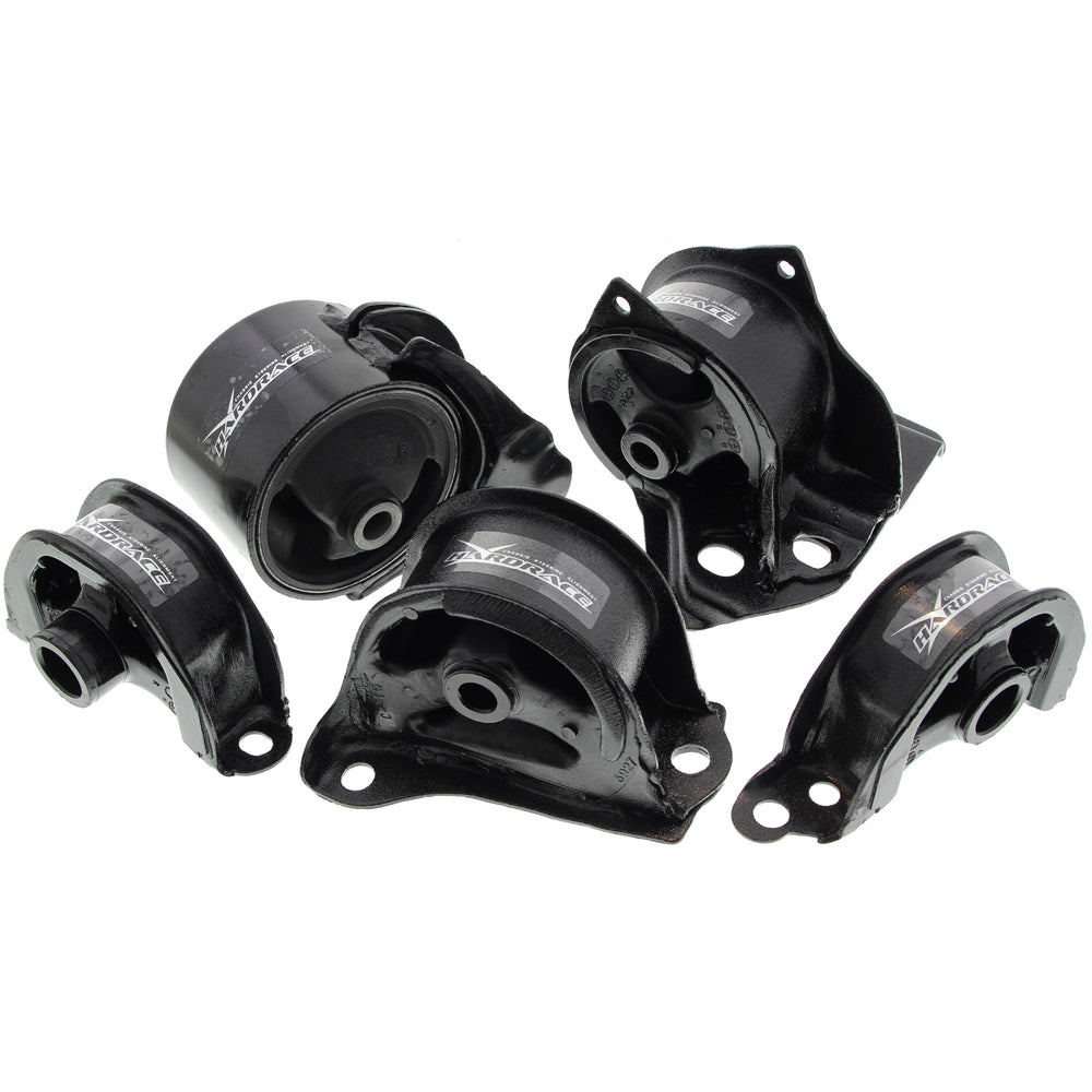 Kit 5 Supporti Motore Rinforzati Hardrace per Honda Integra DC (94-01) Cambio Manuale