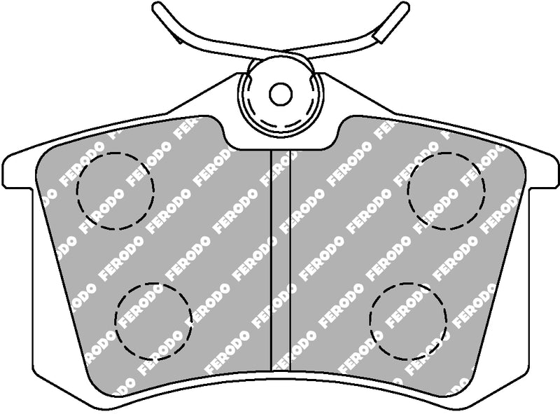 Carica immagine in Galleria Viewer, Pastiglie Freno Posteriori Ferodo DS Performance per VW Scirocco (85-92)
