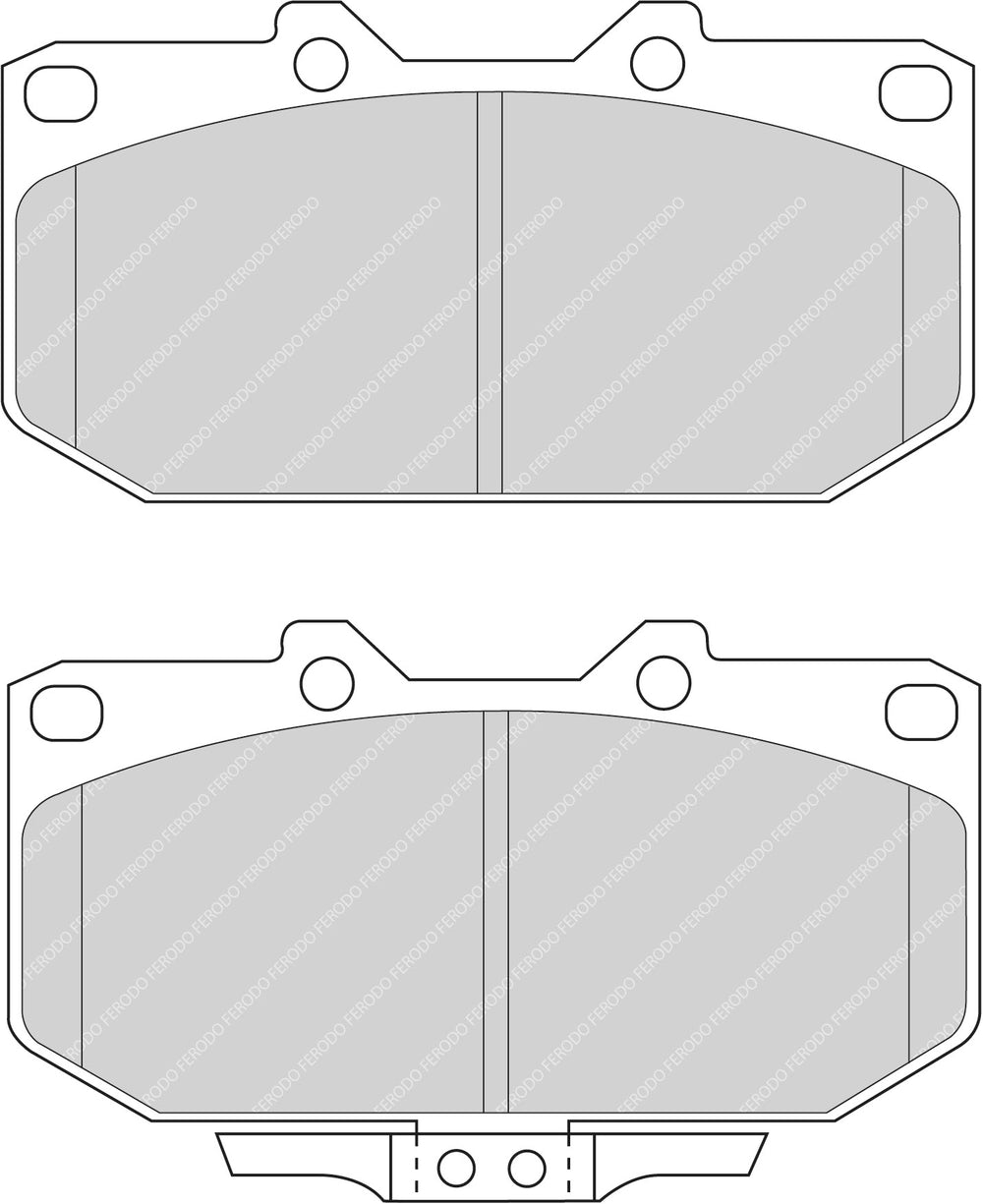 Pastiglie Freno Anteriori Ferodo DS Performance per Nissan 300ZX (89-01)