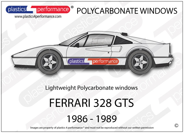 Carica immagine in Galleria Viewer, Vetri in Policarbonato per Ferrari 328 GTB

