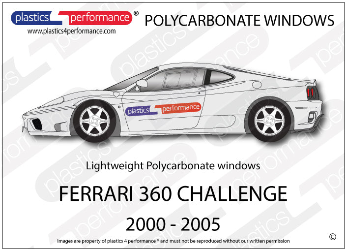 Carica immagine in Galleria Viewer, Vetri in Policarbonato per Ferrari 360 Challenge
