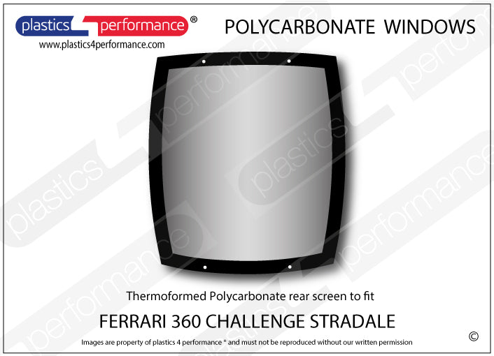 Vetri in Policarbonato per Ferrari 360 Challenge Stradale