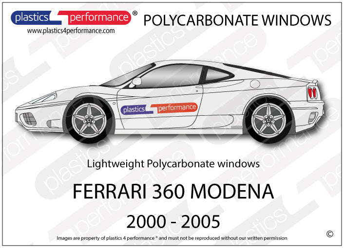 Vetri in Policarbonato per Ferrari 360 Modena