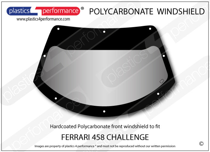 Vetri in Policarbonato per Ferrari 458 Challenge