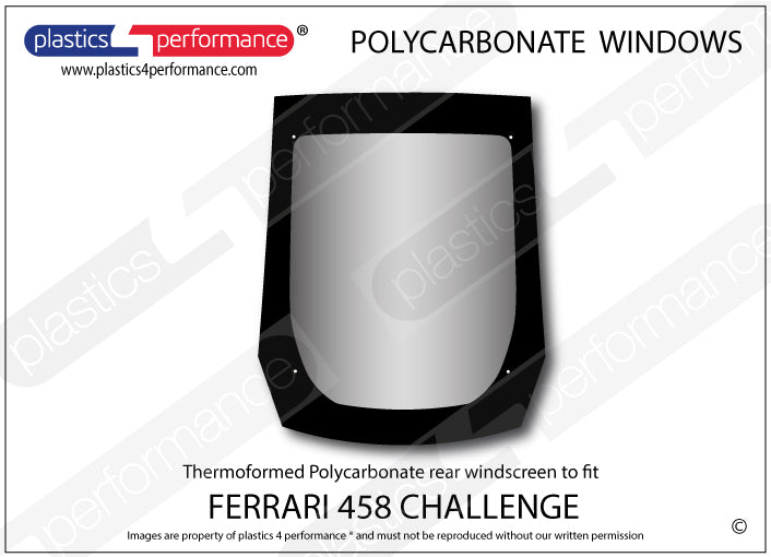 Carica immagine in Galleria Viewer, Vetri in Policarbonato per Ferrari 458 Challenge
