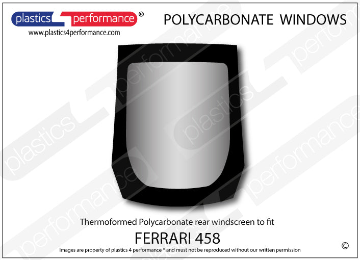 Vetri in Policarbonato per Ferrari 458