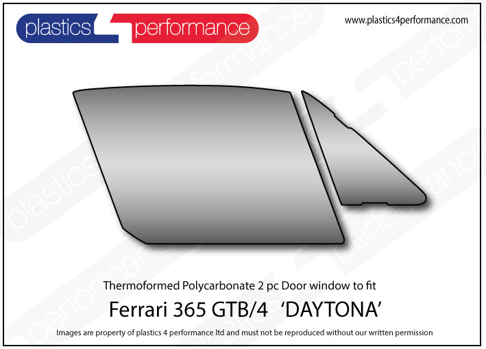 Vetri in Policarbonato per Ferrari 365 GTB4 Daytona