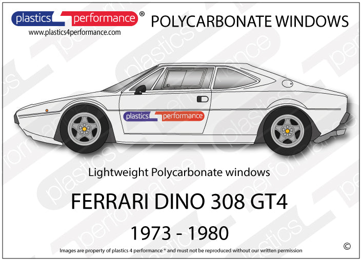 Vetri in Policarbonato per Ferrari Dino 308 GT4