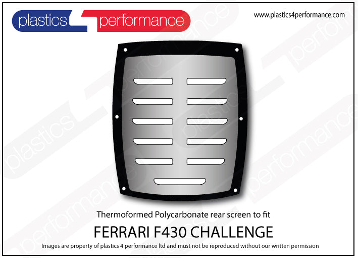 Carica immagine in Galleria Viewer, Vetri in Policarbonato per Ferrari F430 Challenge
