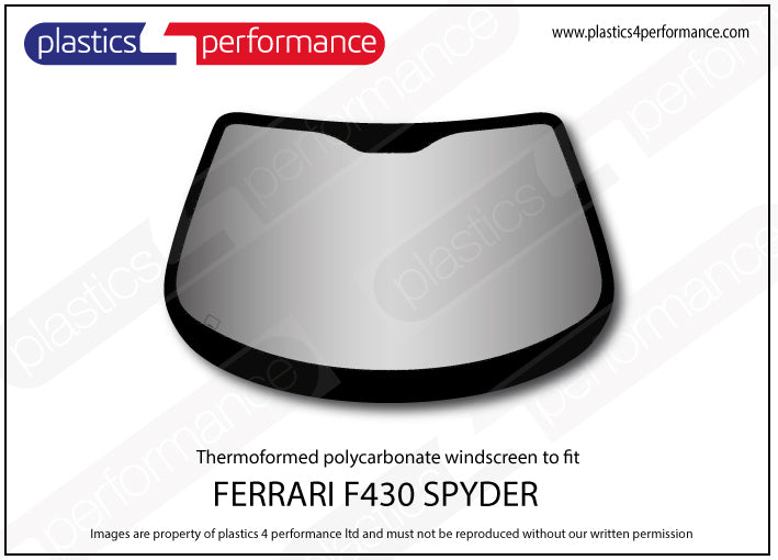 Vetri in Policarbonato per Ferrari F430 Spider