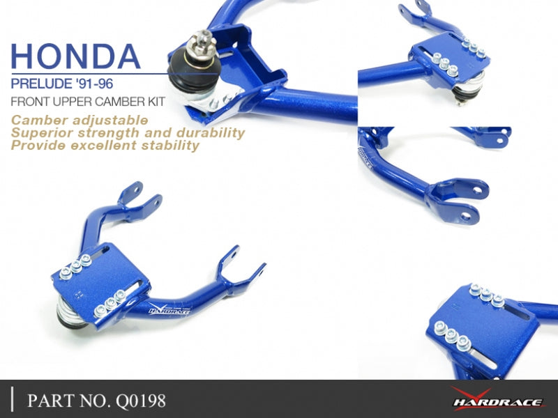 Carica immagine in Galleria Viewer, Bracci Oscillanti Superiori Anteriori Regolabili (Camber Kit) Hardrace per Honda Prelude 4G BA e BB
