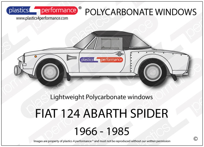 Vetri in Policarbonato per Fiat 124 Abarth Spider