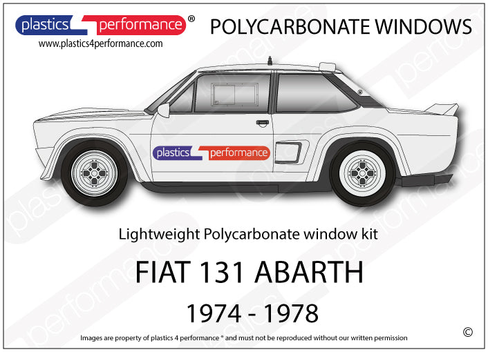 Carica immagine in Galleria Viewer, Vetri in Policarbonato per Fiat 131
