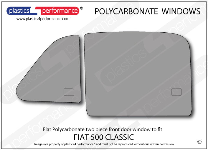 Vetri in Policarbonato per Fiat 500 Classic