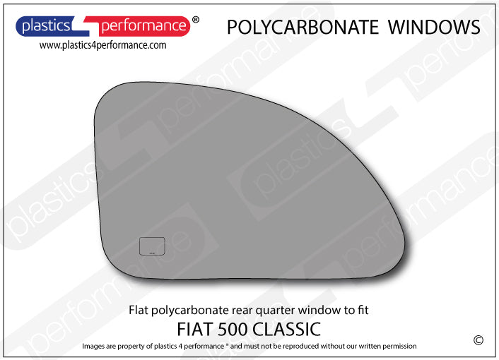 Carica immagine in Galleria Viewer, Vetri in Policarbonato per Fiat 500 Classic
