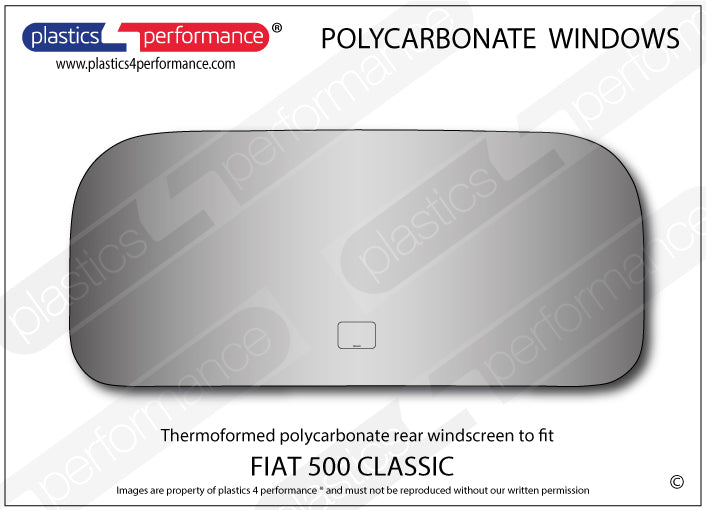 Carica immagine in Galleria Viewer, Vetri in Policarbonato per Fiat 500 Classic
