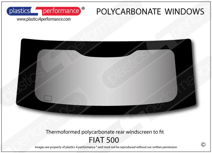 Carica immagine in Galleria Viewer, Vetri in Policarbonato per Fiat 500
