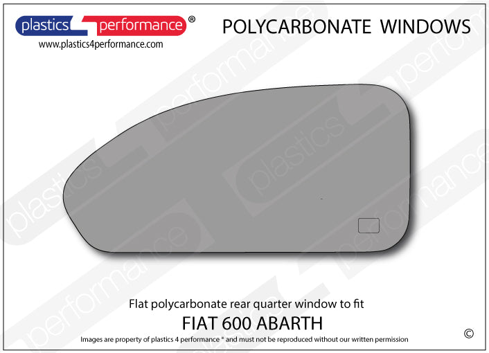 Carica immagine in Galleria Viewer, Vetri in Policarbonato per Fiat 600 Abarth

