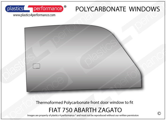 Carica immagine in Galleria Viewer, Vetri in Policarbonato per Fiat 750 Abarth Zagato
