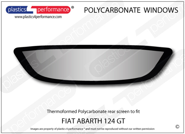 Vetri in Policarbonato per Fiat 124 Spider Abarth GT