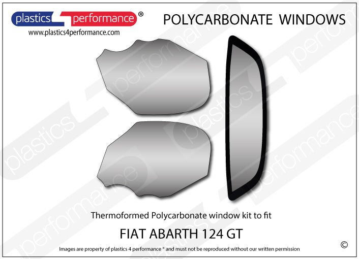Vetri in Policarbonato per Fiat 124 Spider Abarth GT