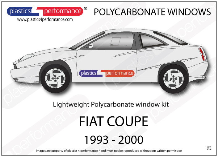 Carica immagine in Galleria Viewer, Vetri in Policarbonato per Fiat Coupé
