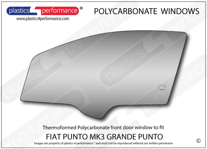 Vetri in Policarbonato per Fiat Punto MK3 (Grande Punto)