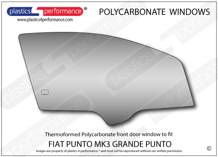 Carica immagine in Galleria Viewer, Vetri in Policarbonato per Fiat Punto MK3 (Grande Punto)
